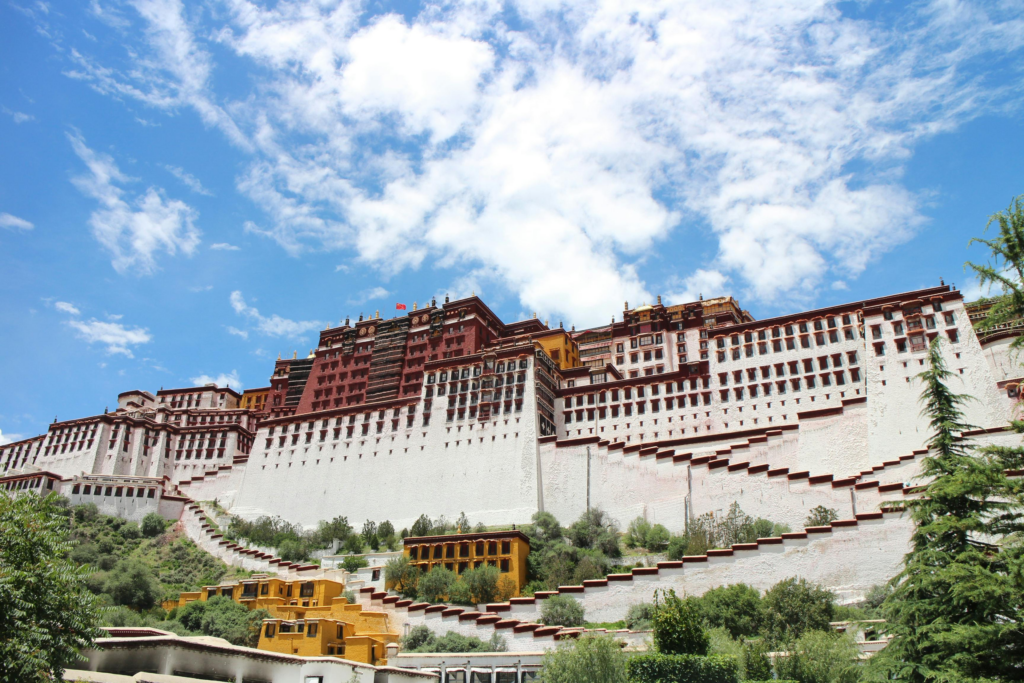 Photo du palais de Potala, Lhasa, China.